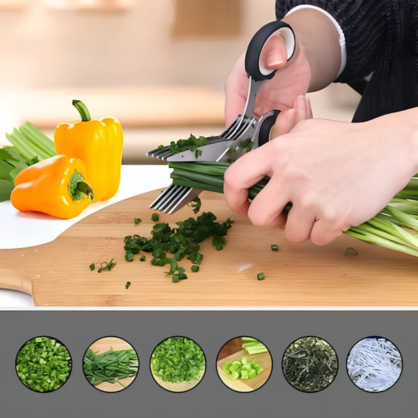 Multi-Layer Vegetable Chopping Scissor