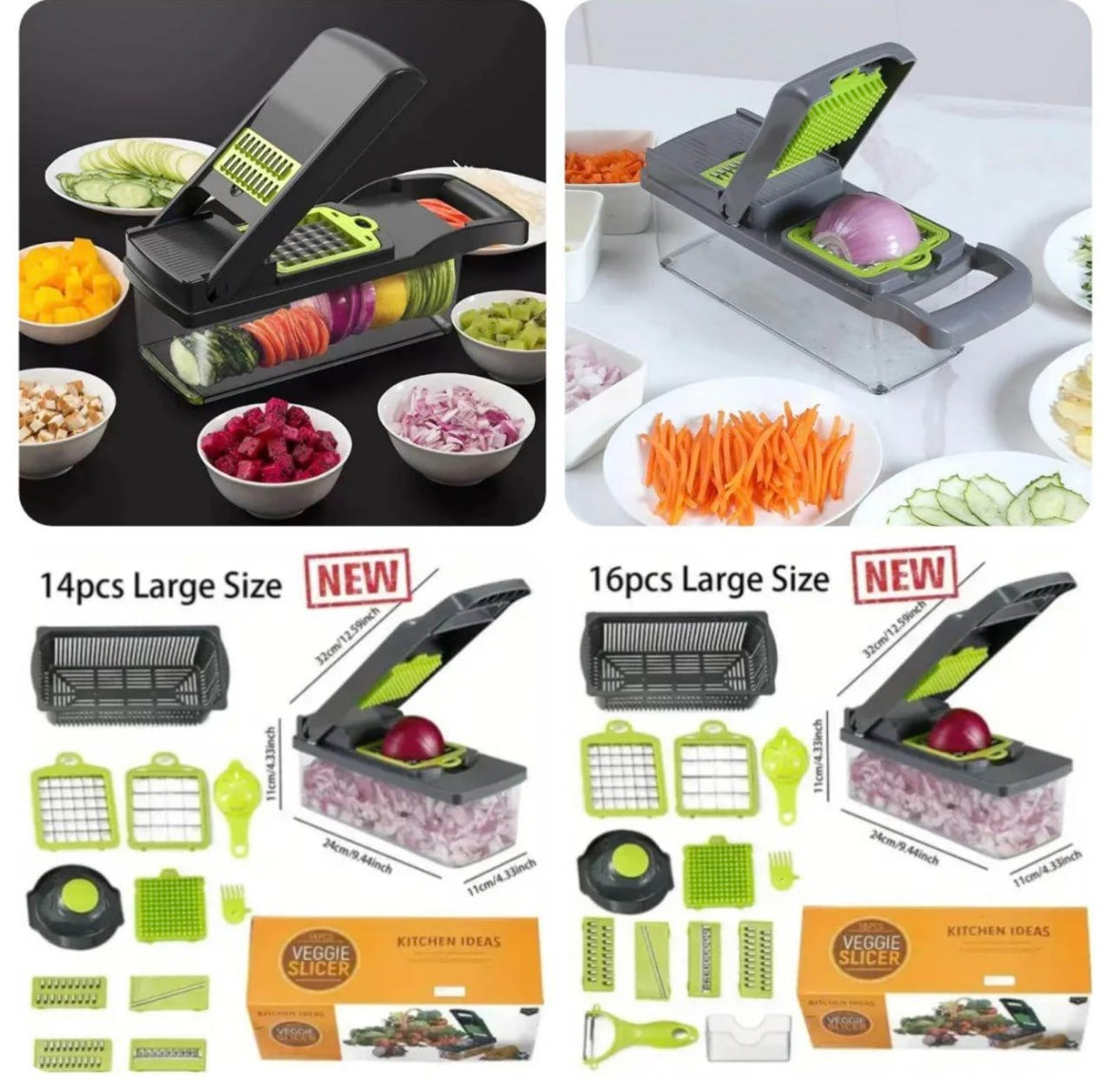 🌟 Imported™ 5-in-1 Vegetable Slicer