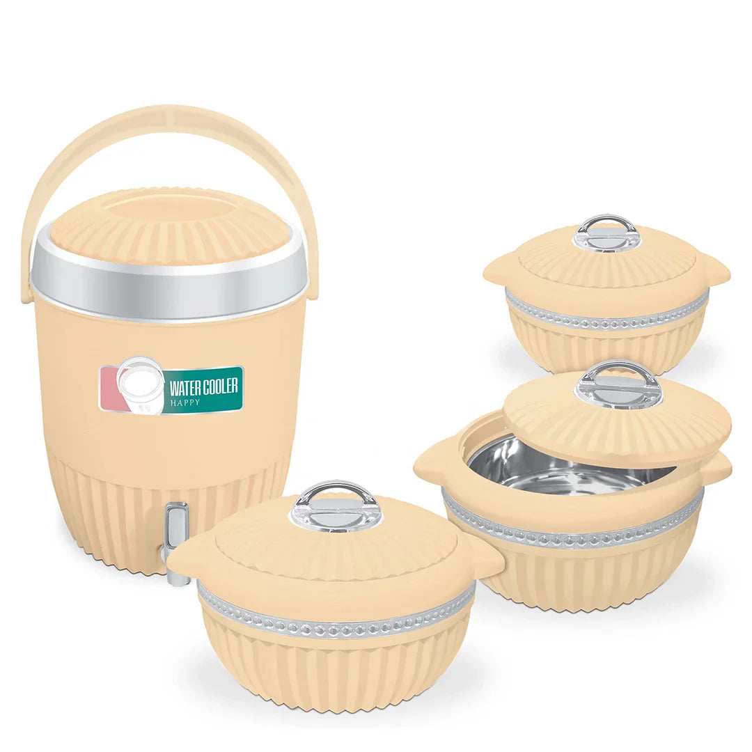 Happy Arizona H-7 Hotpot Gift Pack – 3 & 4 Pcs Set (Green, Pink, Beige)