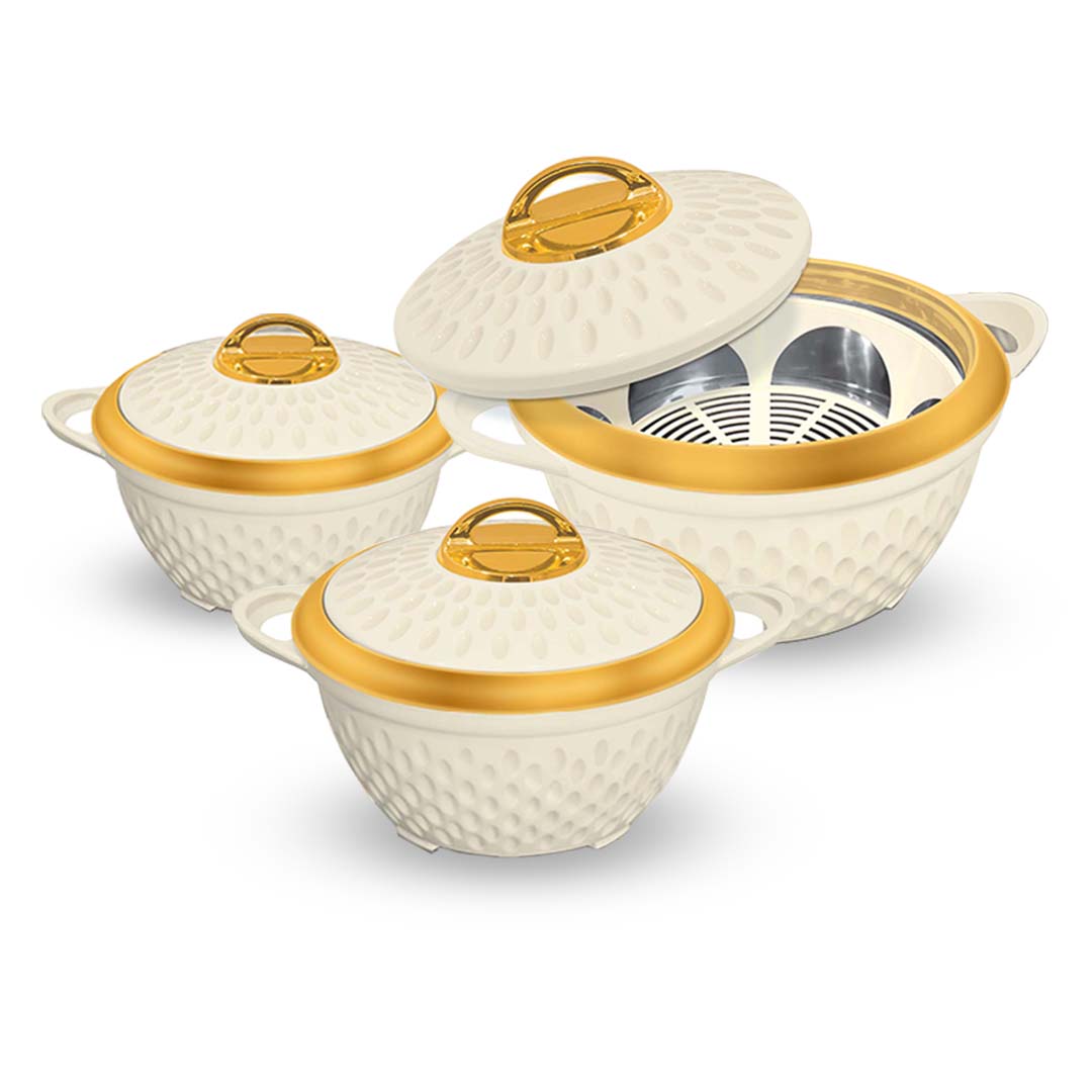 Happy Honeywell Insulated Hotpot Set – 3 to 5 Pcs | Multi-Color Options