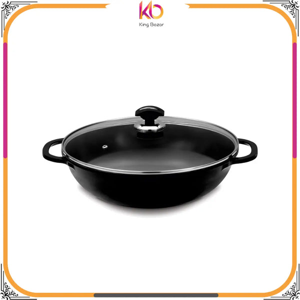 Deluxe Cooking Karahi with PTFE Non-Stick Coating – 28cm & 32cm