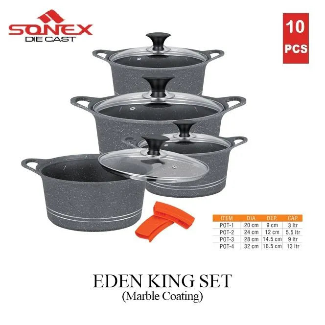 Sonex Eden King Set Gift Pack - 10 Pieces: Cook Like Royalty