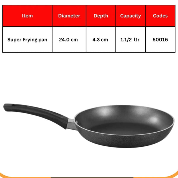 Sonex Non-Stick Super Frying Pan – Kitchen Essential (18cm, 20cm, 22cm, 24cm, 26cm, 28cm, 30cm, 32cm)