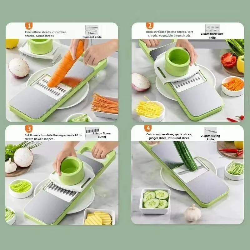🌟 Imported™ 5-in-1 Vegetable Slicer