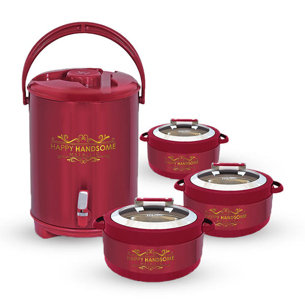 Happy Handsome Metallic Red Plus 4 Pcs Gift Pack