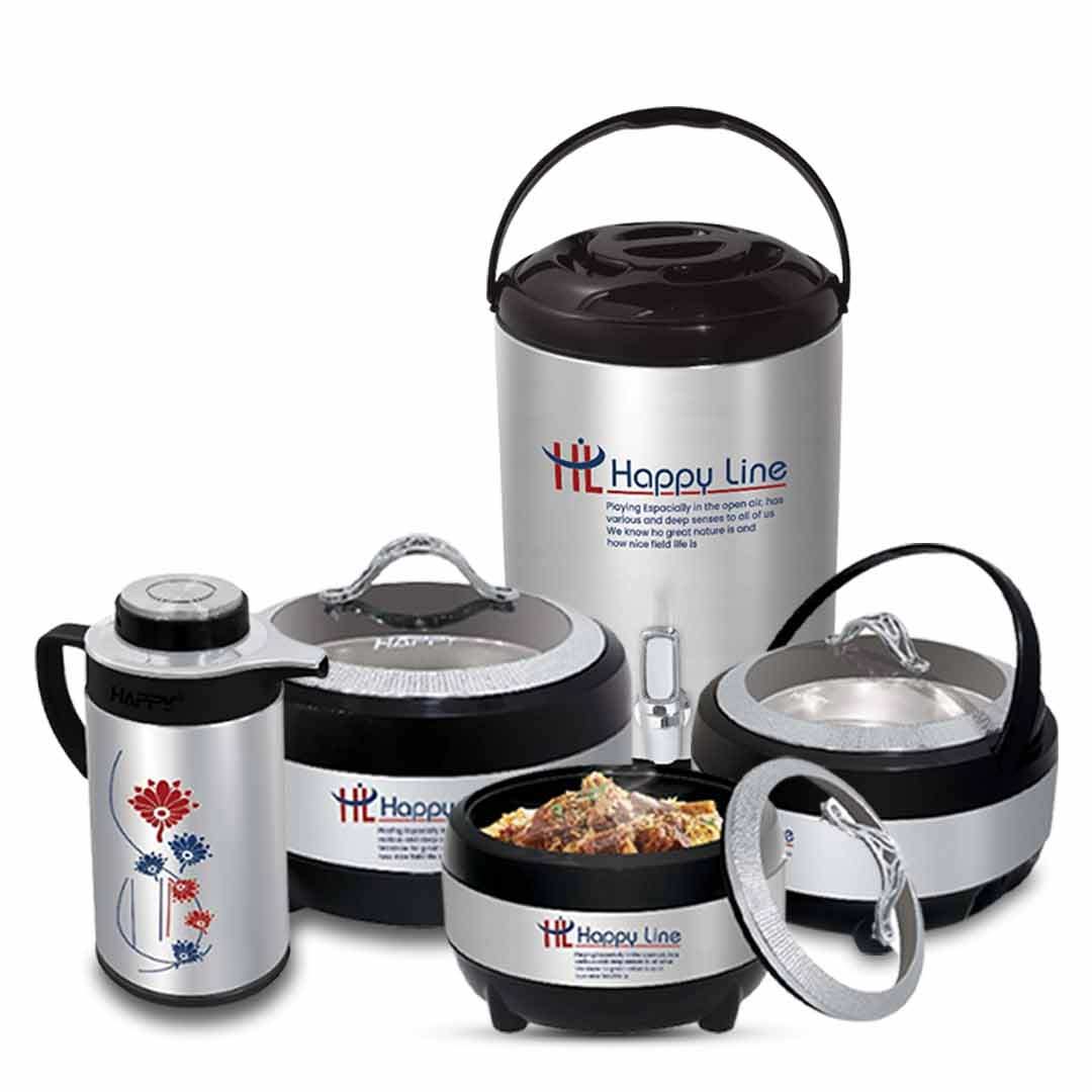 Happy Line Glass Top Hotpot Gift Pack – 3 to 5 Pcs