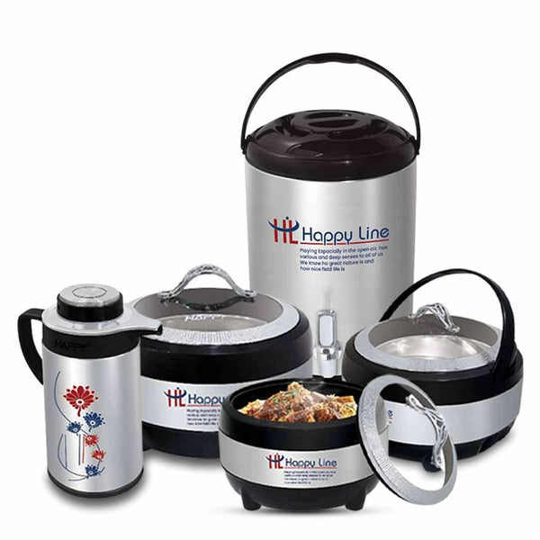 Happy Line Glass Top Hotpot Gift Pack – 3 to 5 Pcs