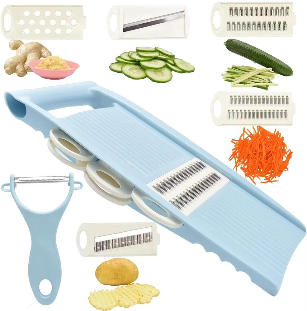 6-in-1 Veg Cutter & Grater – Multi-Function Kitchen Tool