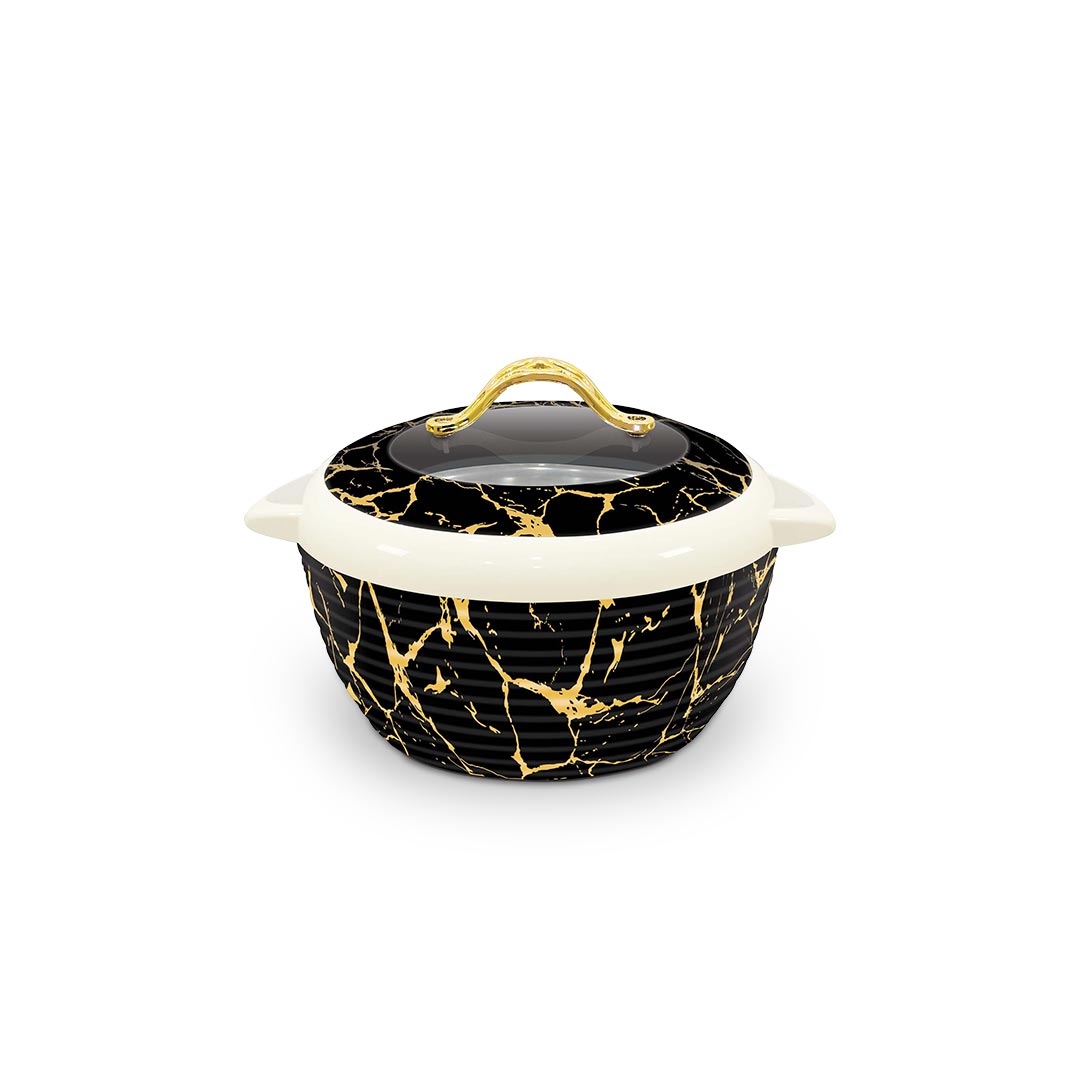 Happy Vhop Prima Glass Top 3 Pcs Set Black